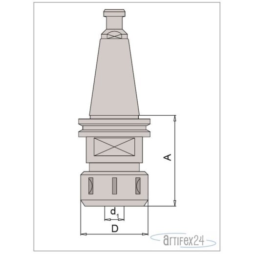 AKE Präzisionsspannzange SK40 60 A70 FÜR 462E - 10014517