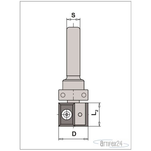 BÜNDIGFRÄSER Z2 HW-WP 22x20mm