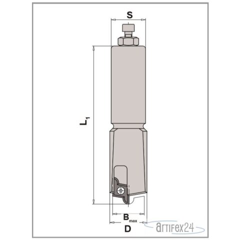 AKE Messerträger für HW-Profil 27X23/69 S12X40...