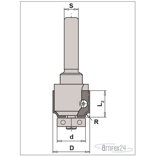 AKE Abrundfräser R=2mm HV