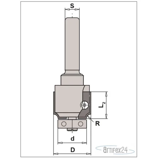 AKE UNITEC-ABRUNDFRÄSER R=5mm HV