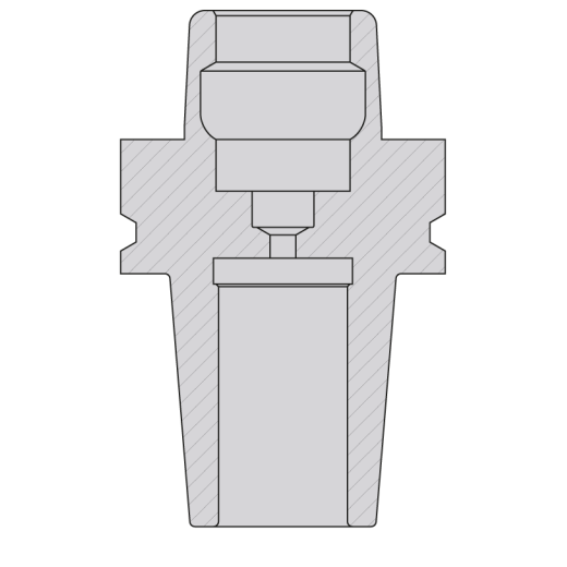 AKE 25mm HSK-F 63 Schrumpffutter 25x52/90mm