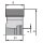 AKE HW Kantenbündigfräser 70X25XHSK25 Z4 HW L - 10025867