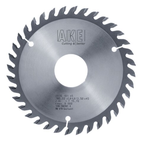 AKE Vorritz Kreissägeblatt HW 180x4,40-5,60/3,40x30mm Z28 Flachzahn konisch