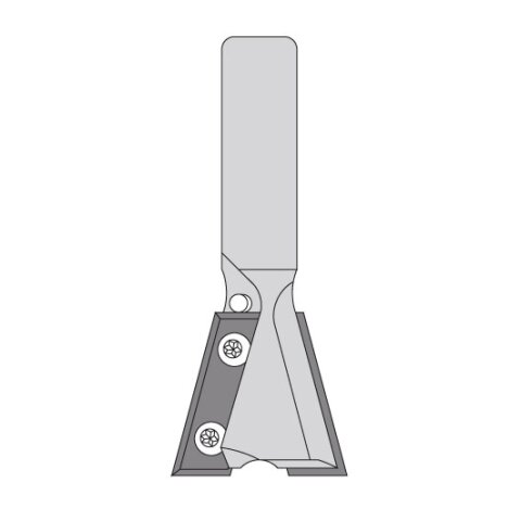 WP-GRATFRÄSER D=28mm, 15 Grad