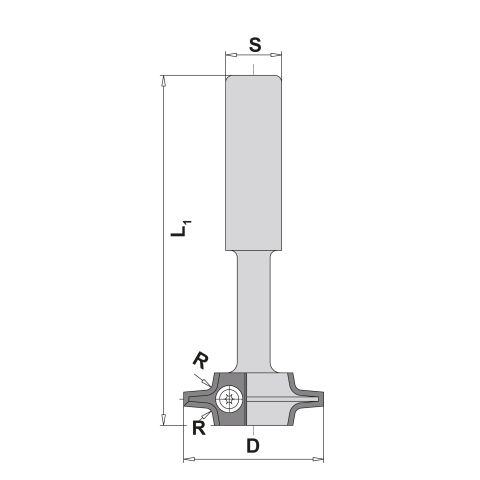 Abrundfräser HW-WP Z2 D40 R3