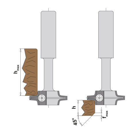 Abrundfräser HW-WP Z2 D40 R5