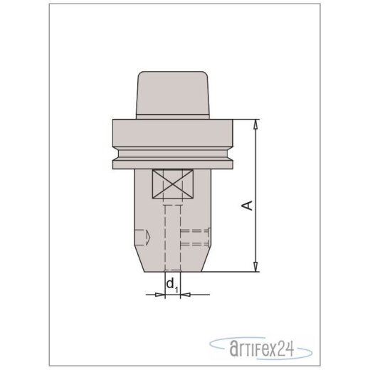 AKE HSK-F 63 Weldonaufnahme SPN WEL HSK63F D20 A80 - 10013530