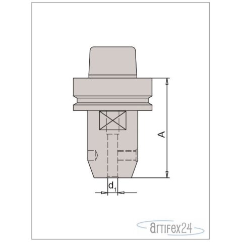 AKE HSK-F 63 Weldonaufnahme SPN WEL HSK63F D20 A80 -...