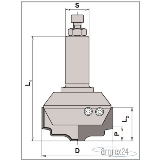 AKE STIRNPROFILER HW-WP 60x34 mm - 40002572