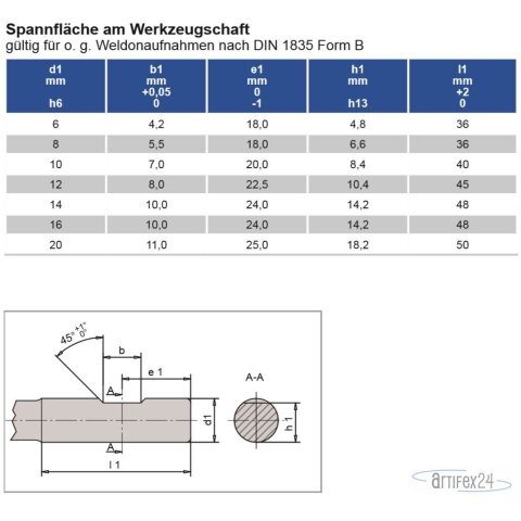 AKE Weldonaufnahmen SK40 D=16 L3= 63 - 10013536
