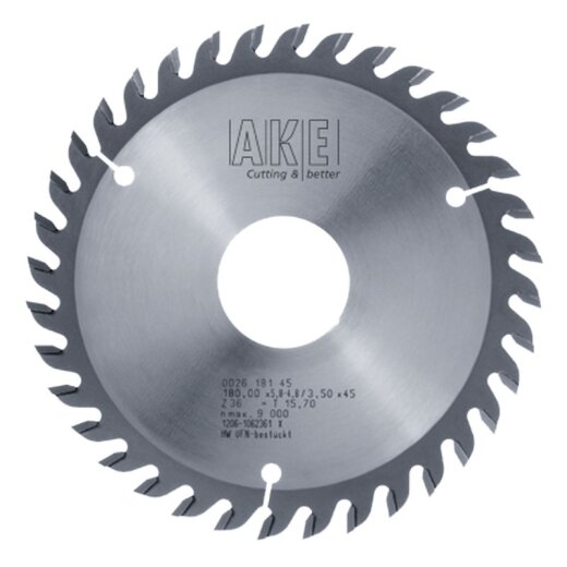 AKE Vorritz Kreissägeblatt HW 200x4,80-5,80/3,50x65mm Z36 Flachzahn konisch - 0026.200.66