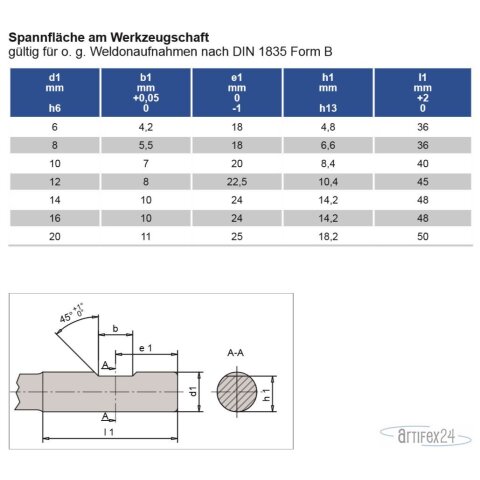 AKE HSK-F 63 Weldonaufnahme SPN WEL HSK63F 8 A80 - 10013533