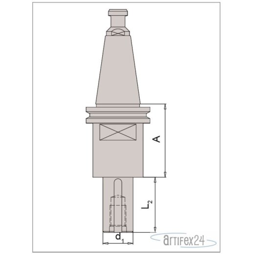AKE SK 40 Fräsdorn SPN DOR SK40 30X100 - 10014229