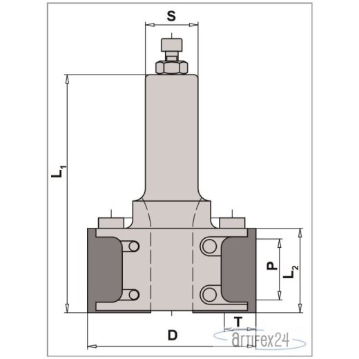 AKE Multischaftfräser 80X40/113 S25 Z2 L