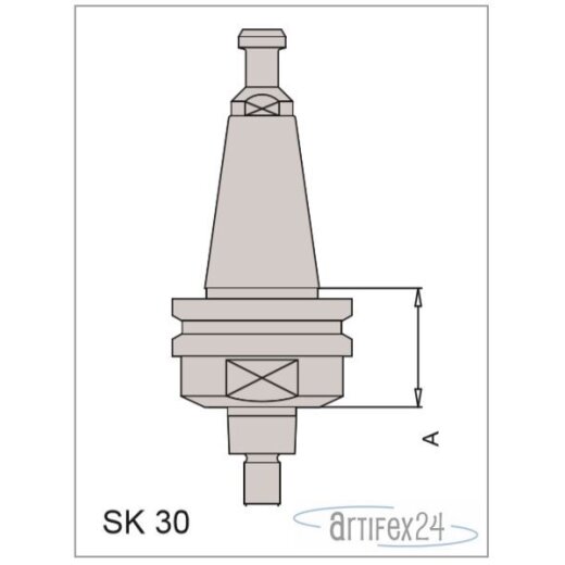 AKE SK Plus Aufnahme SK30  A=33,3 mm LI