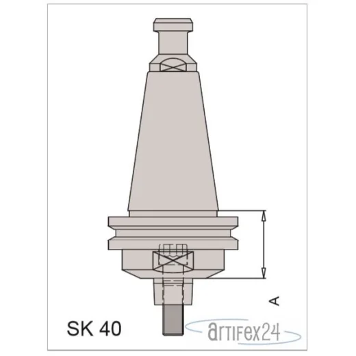AKE SK Plus Aufnahme SK30 A=33,3 mm LI