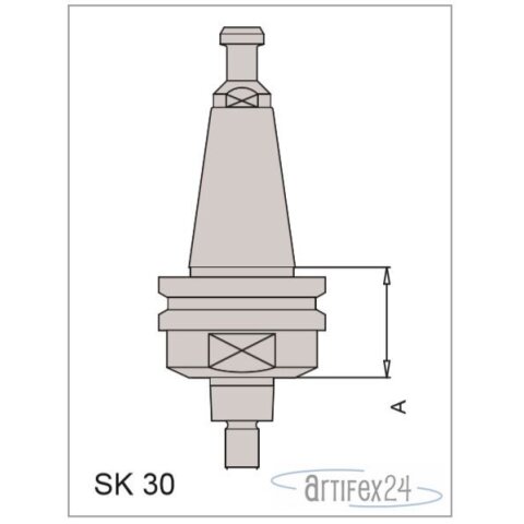SK Plus Aufnahme SK30  A=33,3 mm LI