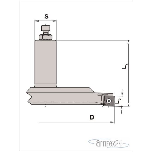 AKE Planfräser WP 160x12/80 S25 Z5 HW Rechts