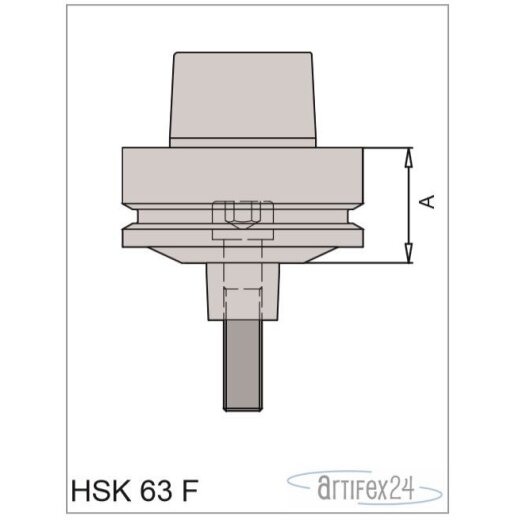 AKE HSK Plus Aufnahme HSK63F A=80,2 mm