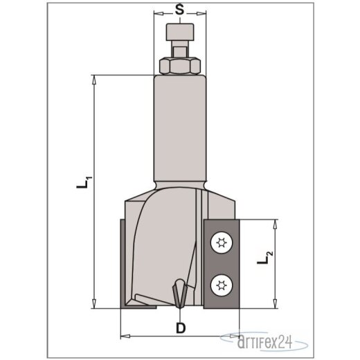 AKE Nut-u.Planfräser HW-WP D=80x12mm