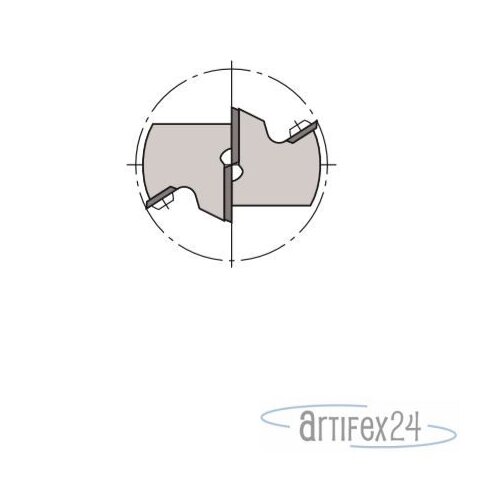 Nut-/Planfräser HW-WP 80x12/78 S25 Z2