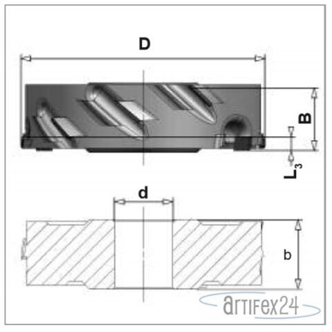 AKE Harmony Fr&auml;ser 150X32/34,5X50 Z2 DP R - 10188529