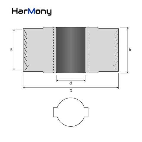 AKE 100mm Diamant (PKD) Fügefräser "Harmony" 100x34x30mm links Brandt