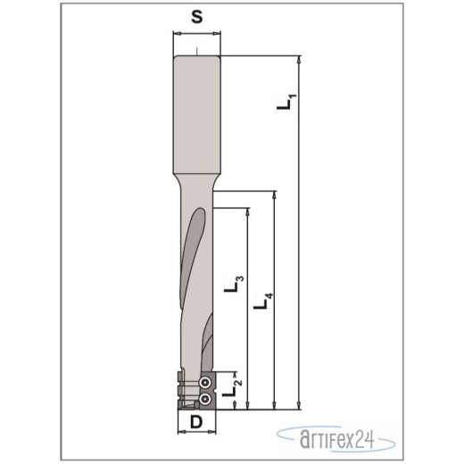 AKE Schlosskastenfräser WP 16X16/105/110/170 S20 Z2 HW R