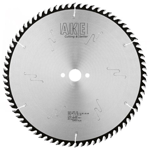 AKE 450mm HW Kreissägeblatt "0224 SuperPlus" 450x4,80/3,50x60mm Z72 FFT NL 2/19/120 mm NL 2/14/125 mm