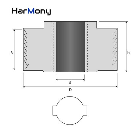 AKE 100mm Diamant (PKD) Fügefräser "Harmony" 100x45,50x30mm links Hebrock