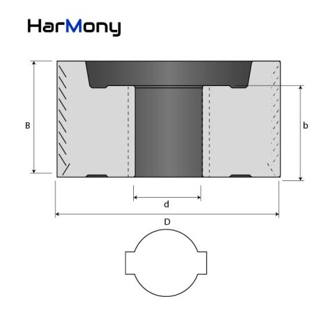 AKE 125mm Diamant (PKD) Fügefräser "Harmony" 125x48x30mm rechts IMA