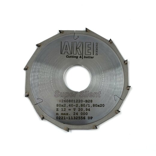 AKE Diamant Kreissägeblatt 80,00X2,00-2,40/1,80X20,00 Z12 - 7826.080.12.20-B24