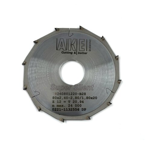 DP 80,00X2,00-2,40/1,80X20,00 Z12