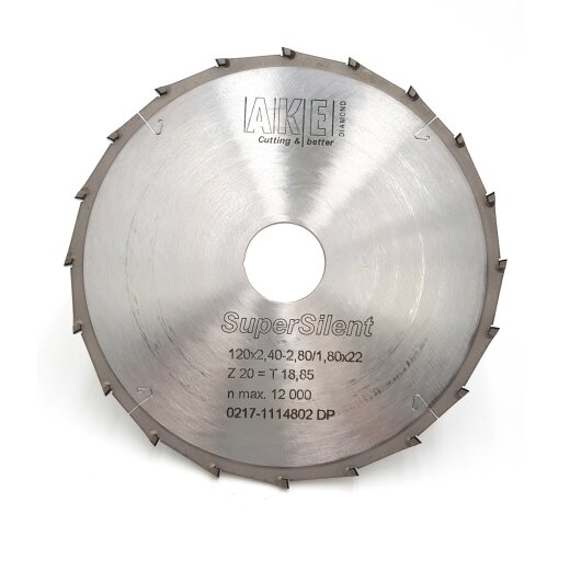 AKE SuperSilent 3 Vorritzer Diamant (PKD) 120,00X2,40-2,80/1,80X22,00 Z20