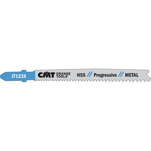 CMT 5 Stichsägeblätter HSS 100x1,2-2,6x21-10TPI (Metall/Gerade/Fein)