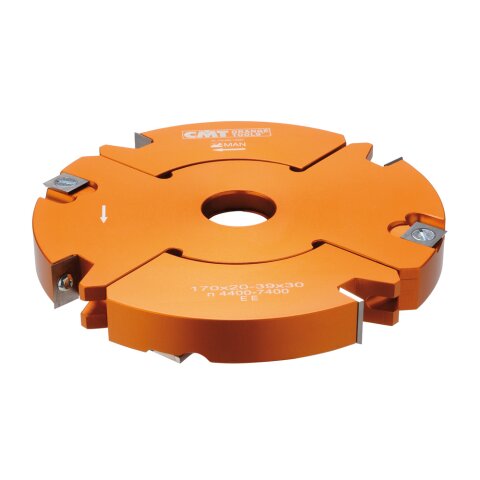 CMT Nut- und Falzmesserkopf verstellbar 2-teilig Z4 D 170mm B 31,75mm I 20-39mm T1 54 mm