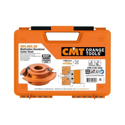 CMT Multi-Radienfräser, bis R20 mm - D = 132 mm; B = 30 mm
