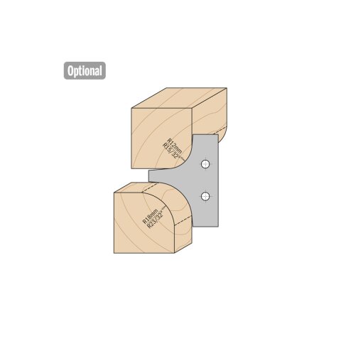 CMT Multi-Radienfräser, bis R20 mm - D = 132 mm; B = 35 mm - C694.004.35