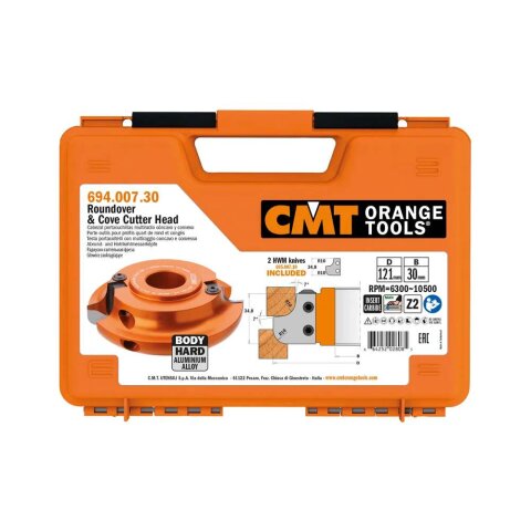 CMT Abrund- und Hohlkehlmesserkopf - D = 136 mm; B = 50 mm