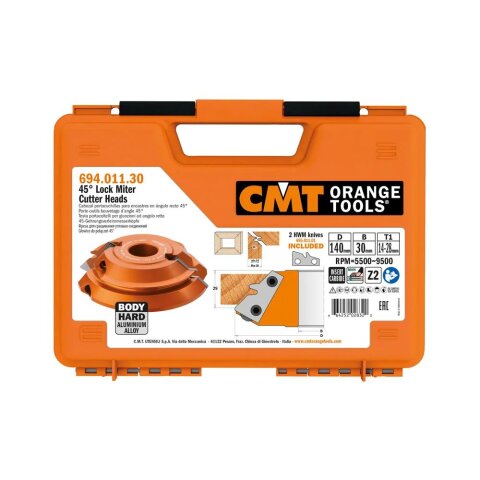 CMT Gehrungs-Verleimfräser - D = 140 mm; B = 31,75 mm