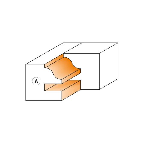 CMT 2 in 1 HW Profil- und Konterprofilmesserkopf Set D 120mm B 30mm I 40mm