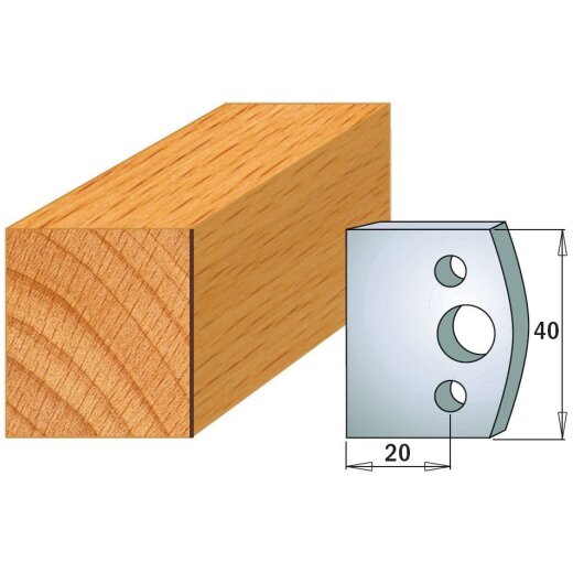 CMT SP Profilmesser (Paar) Profil-Nr. 000, 40 mm