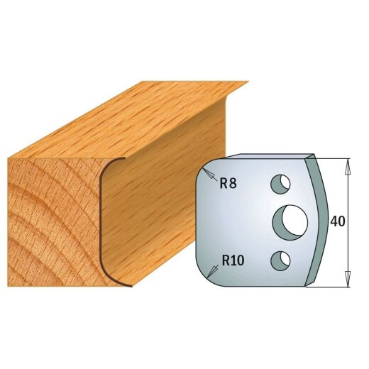 CMT SP Profilmesser (Paar) Profil-Nr. 003, 40 mm