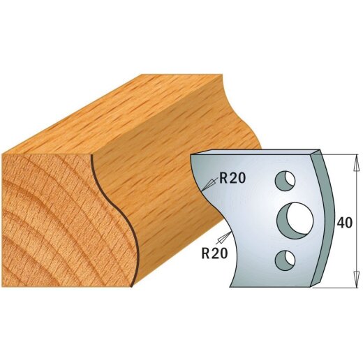 CMT SP Abweiser (Paar) für Profil-Nr. 009 (C690.009, 40 mm)