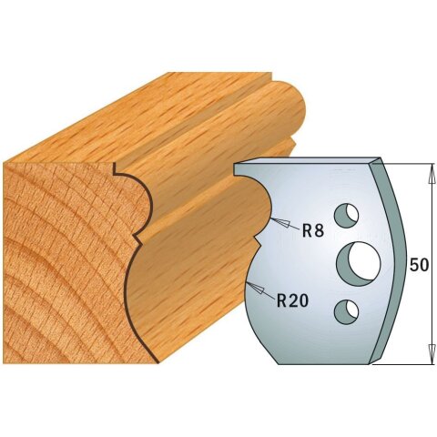 CMT SP Profilmesser (Paar) Profil-Nr. 502, 50 mm