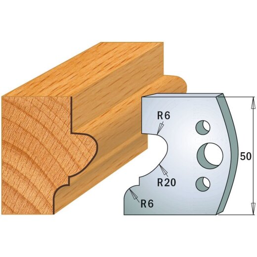 CMT SP Profilmesser (Paar) Profil-Nr. 505, 50 mm - C690.505