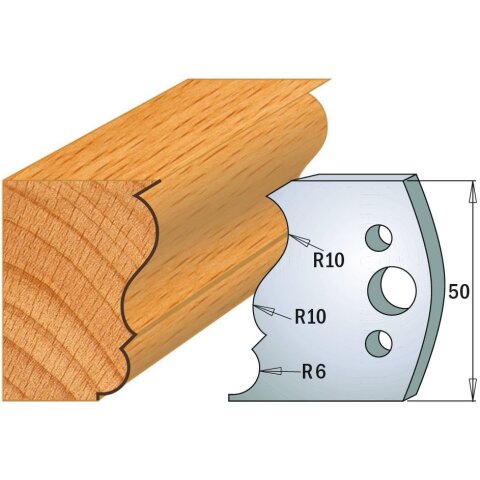 CMT SP Profilmesser (Paar) Profil-Nr. 506, 50 mm