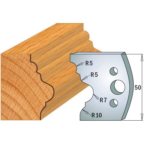 CMT SP Profilmesser (Paar) Profil-Nr. 508, 50 mm