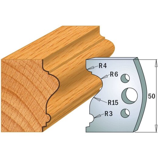 CMT SP Profilmesser (Paar) Profil-Nr. 512, 50 mm - C690.512